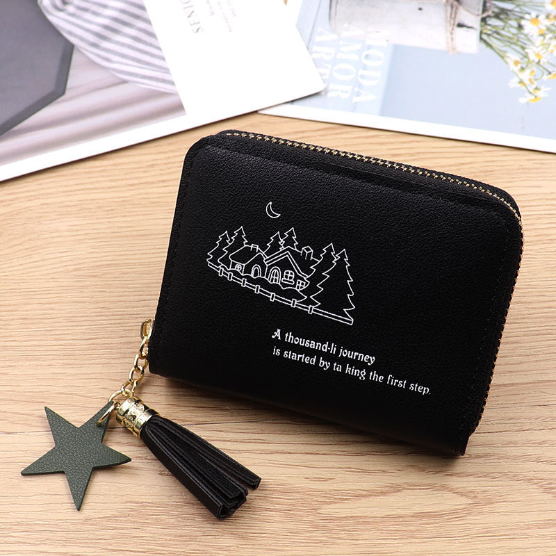 Women's Mini Zipper Pocket Cute Refreshing Simple Niche Coin Purses