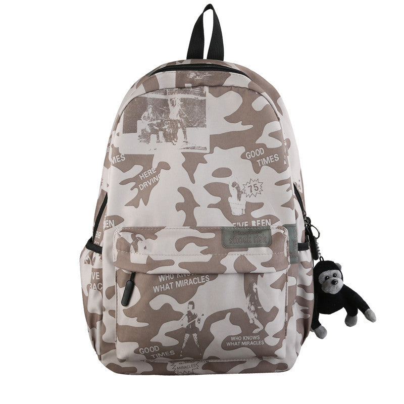 Female Iti Printing Korean Style Fashion Backpacks