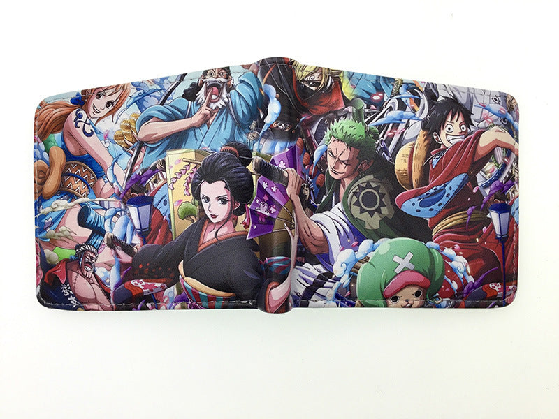 Piece Anime Peripheral Short Trendy Unique Ladies Wallets