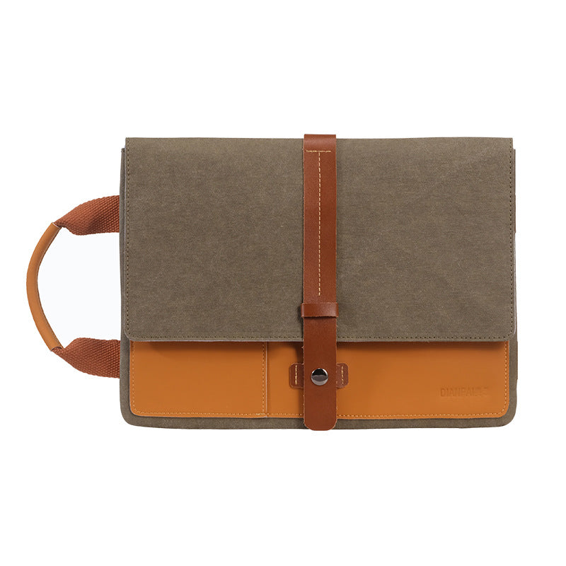 Apple Inch Creative Washed Kraft Paper Laptop Bags