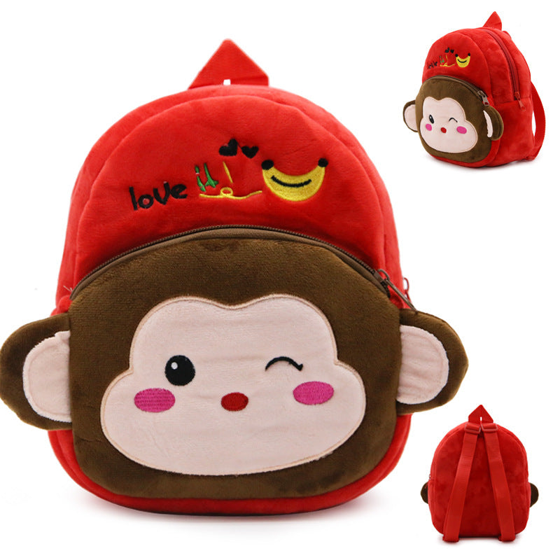 Children's Customized Printing Cartoon Plush Toy Children's Backpacks