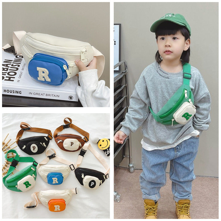 Children's Boyish Look Korean Style Accessory Going Children's Waist Packs