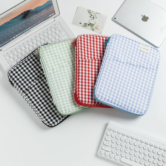 Beautiful Trendy Plaid Pc Apple Sleeve Tablet Bags