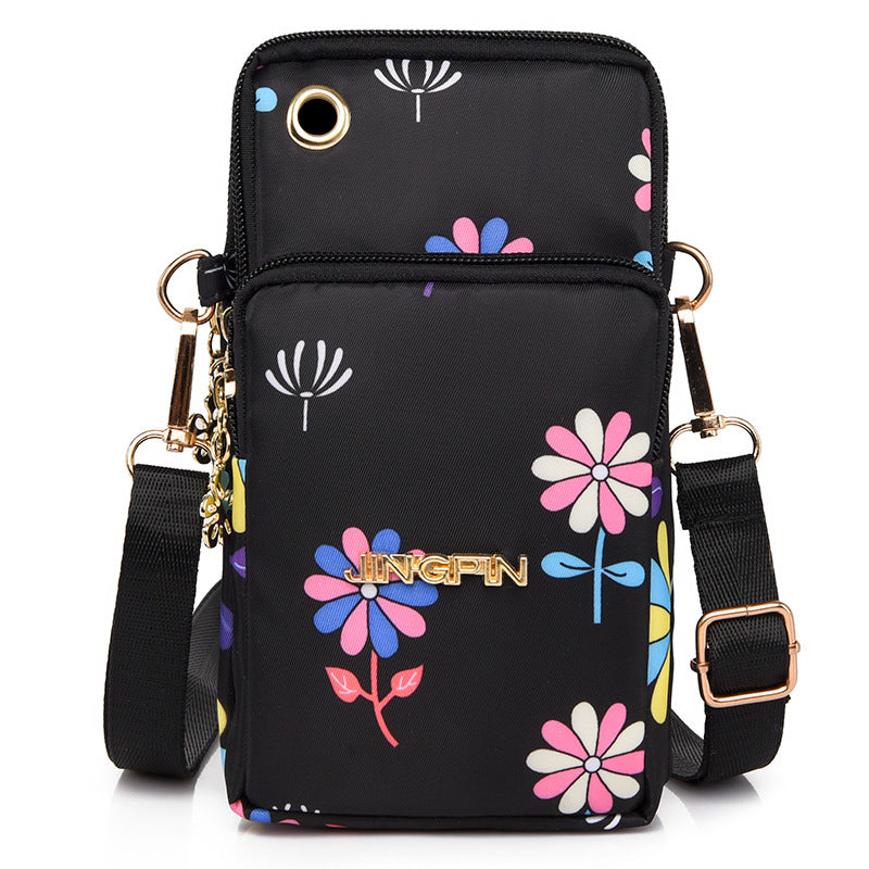 Women's Mobile Mini Summer Single Canvas Vertical Phone Bags