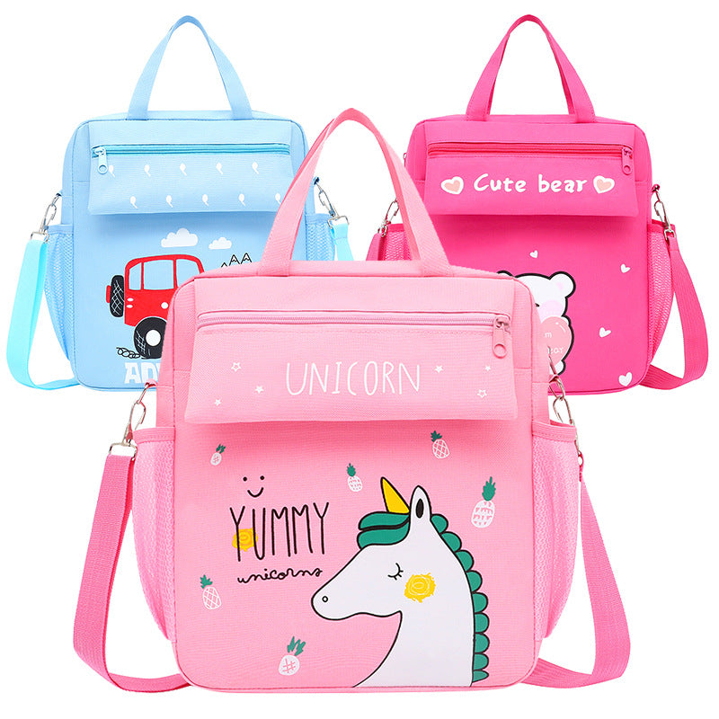 Children's Korean Style Tuition Cute Portable Document Large Capacity Elementary School Students' Schoolbags