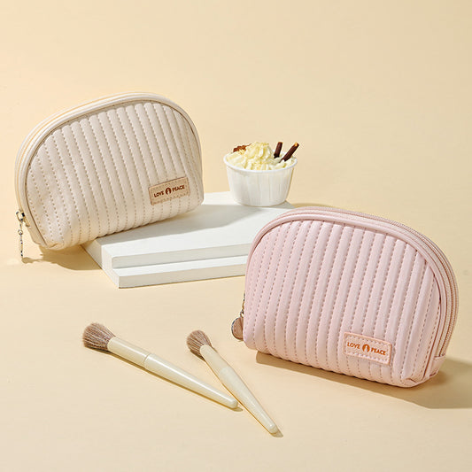 Semicircle Cake Storage Mini Hand Makeup Cosmetic Bags