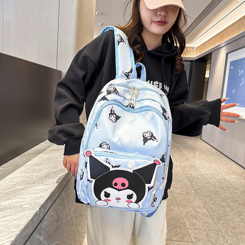 Cartoon Printed Primary Junior High Female Children's Backpacks