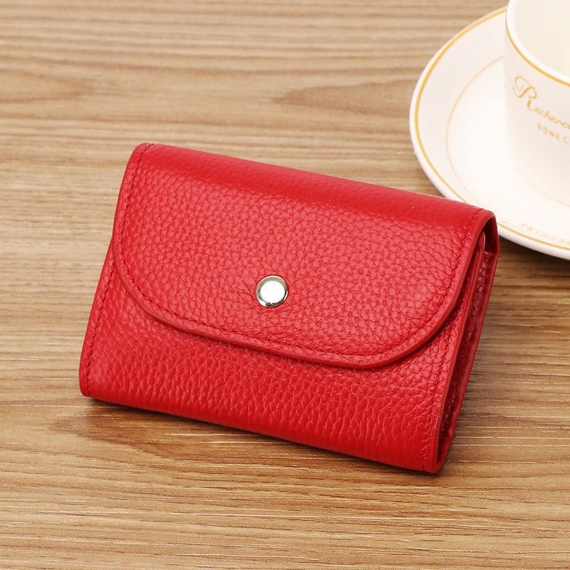 Women's & Men's Authentic Leather Tactile Feel Mini Small Soft Zero Coin Purses