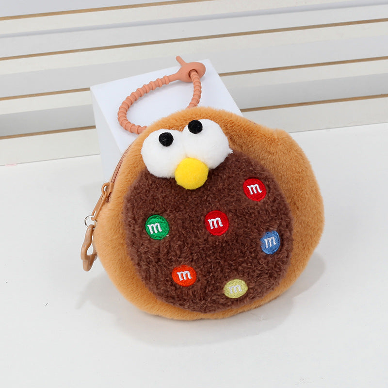 Cute Cookie Large Plush Storage Couple Coin Purses