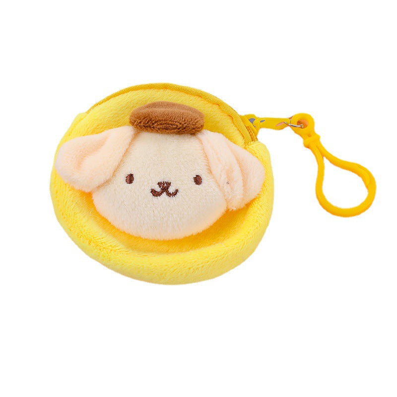 Women's Earphone Cute Round Pendant Car Small Coin Purses