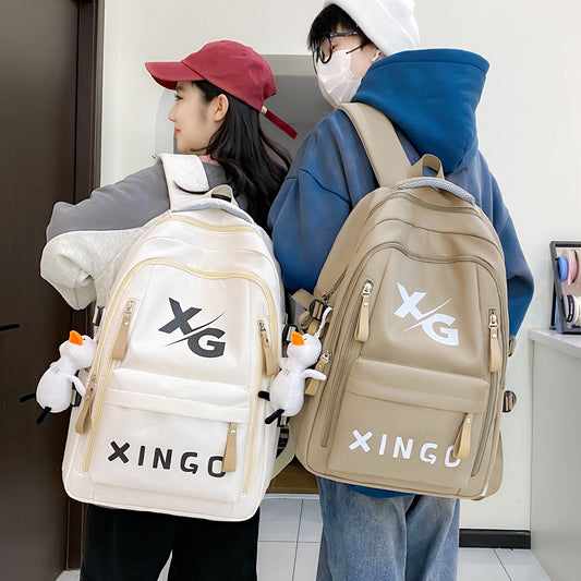 Female College High Red Junior Burden Middle School Students' Schoolbags