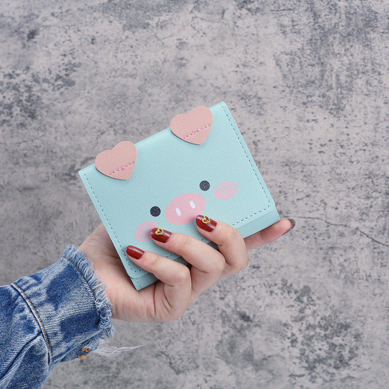 Women's Cute Piglet Small Mini Version Coin Purses