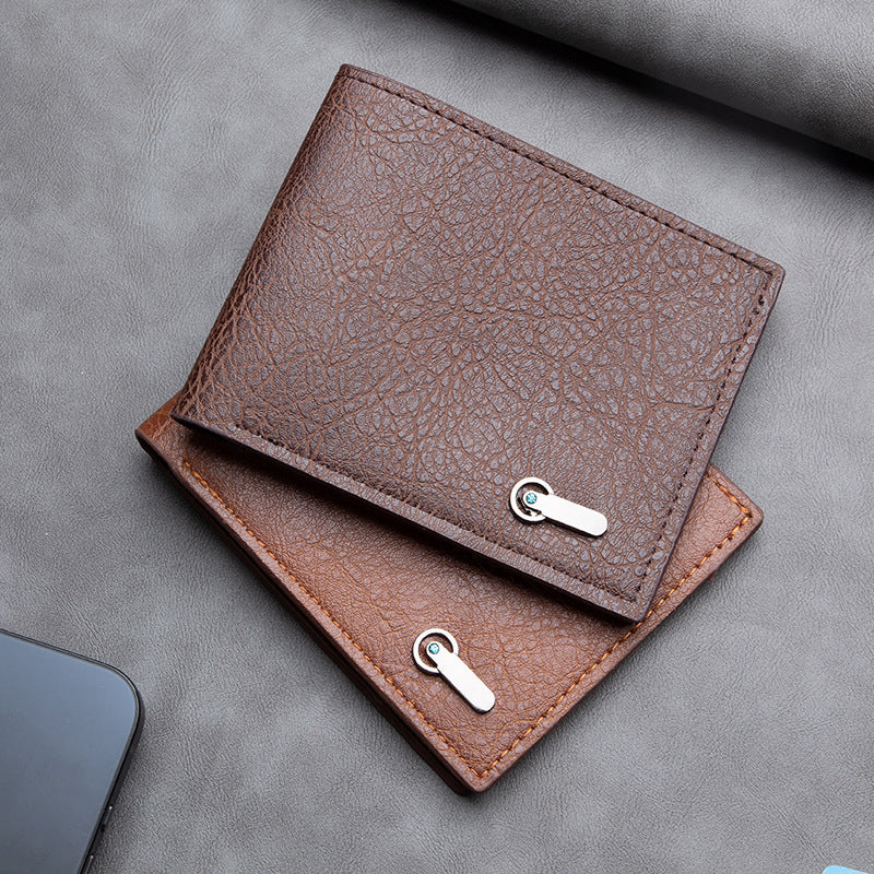 Casual Men's Elegant Business Short Leather Men's Wallets