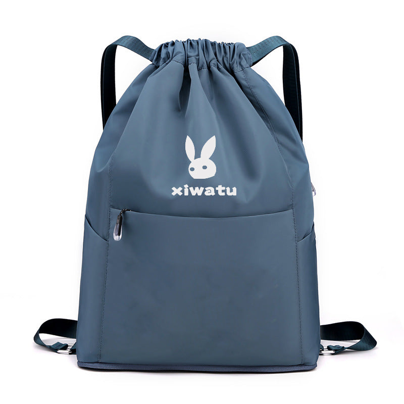 Women's & Men's & Portable Folding Fitness Drawstring Leisure Backpacks