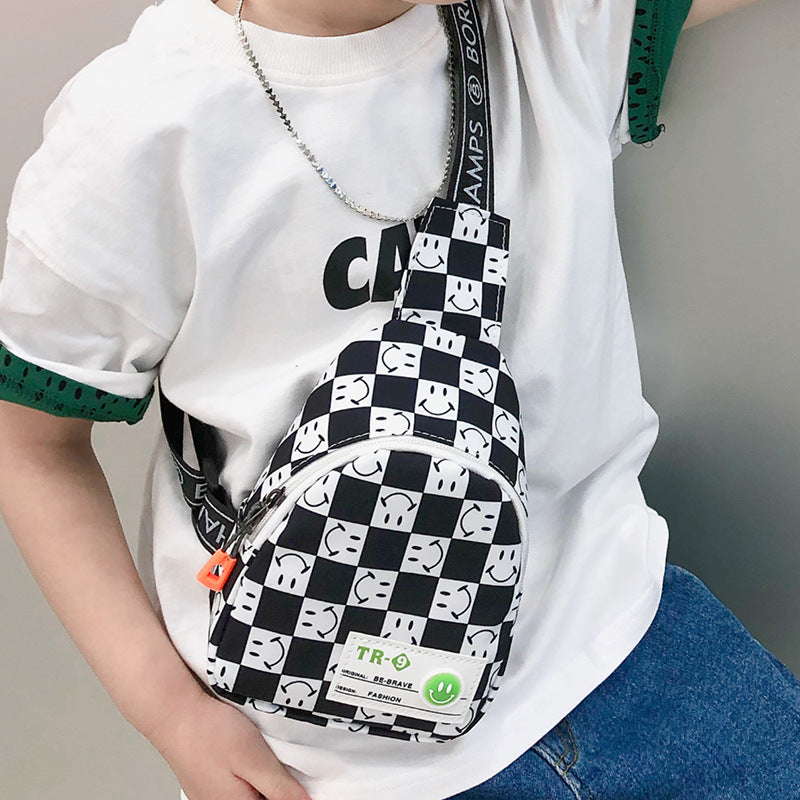 Children's Boy Handsome Korean Fashion Solid Color Children's Waist Packs