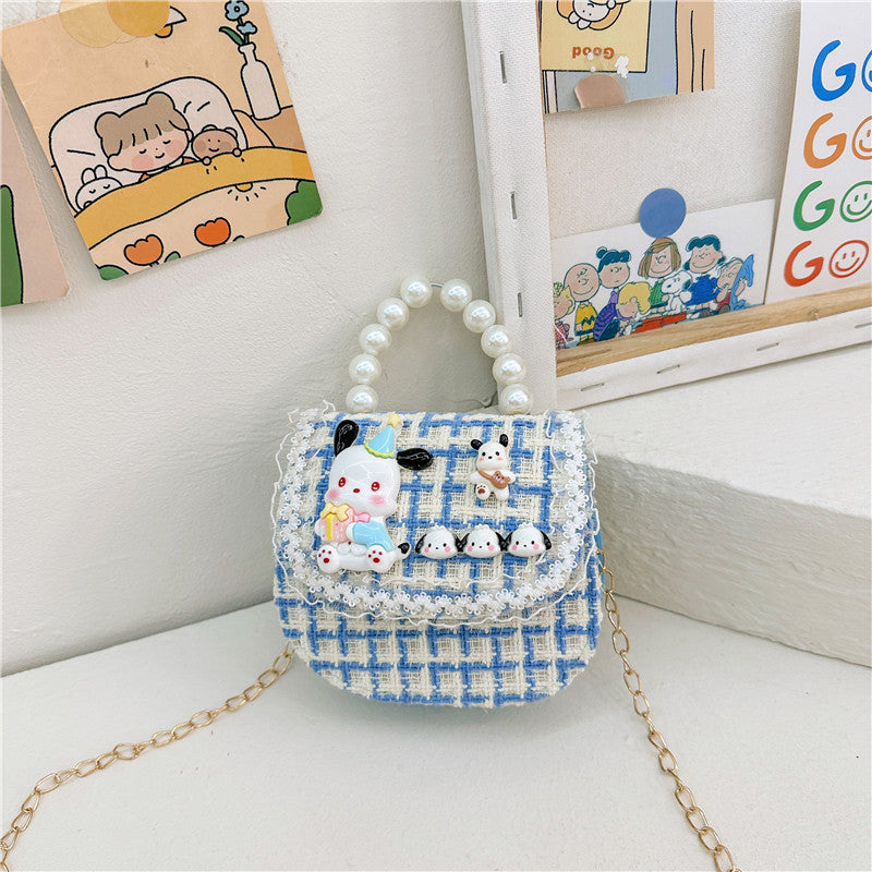 Children's Innovative Beautiful Pearl Cute Cartoon Children's Shoulder Bags