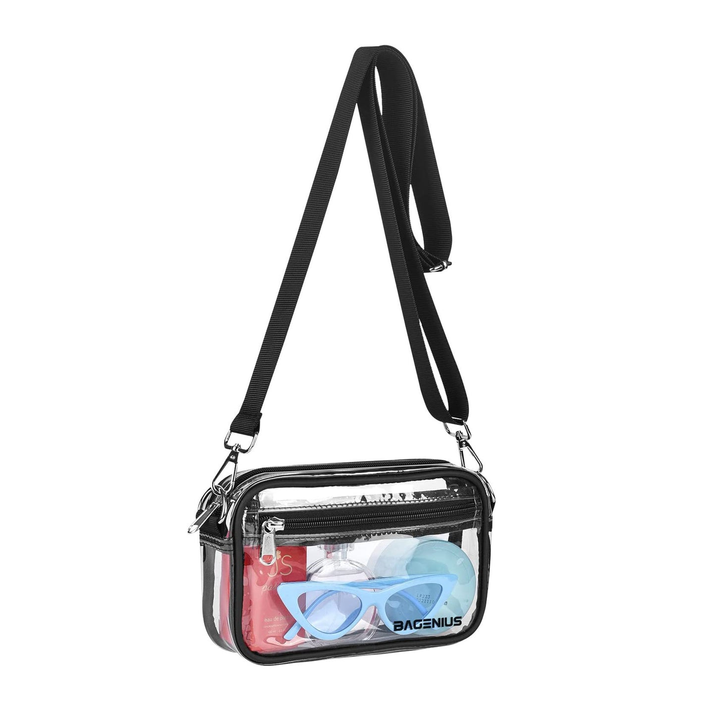 Simple Transparent Waterproof Clutch Storage Detachable Cosmetic Bags