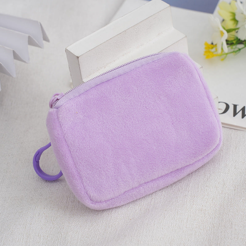 Solid Color Plush Storage Candy Small Cute Children's Coin Purse