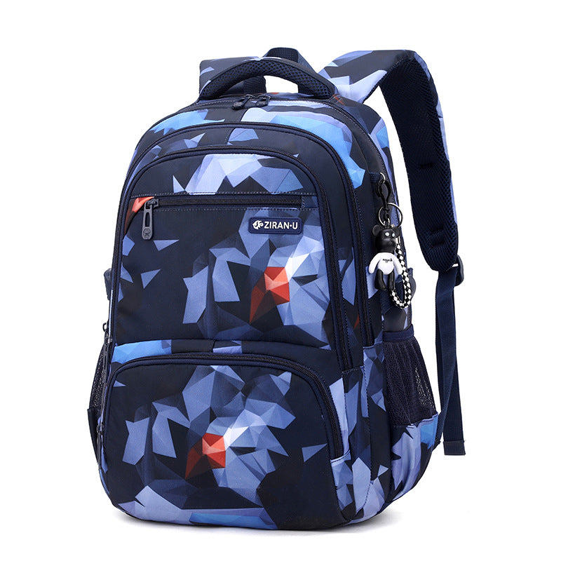 Charming Natural Fish Grade Boy Printing Elementary School Students' Schoolbags