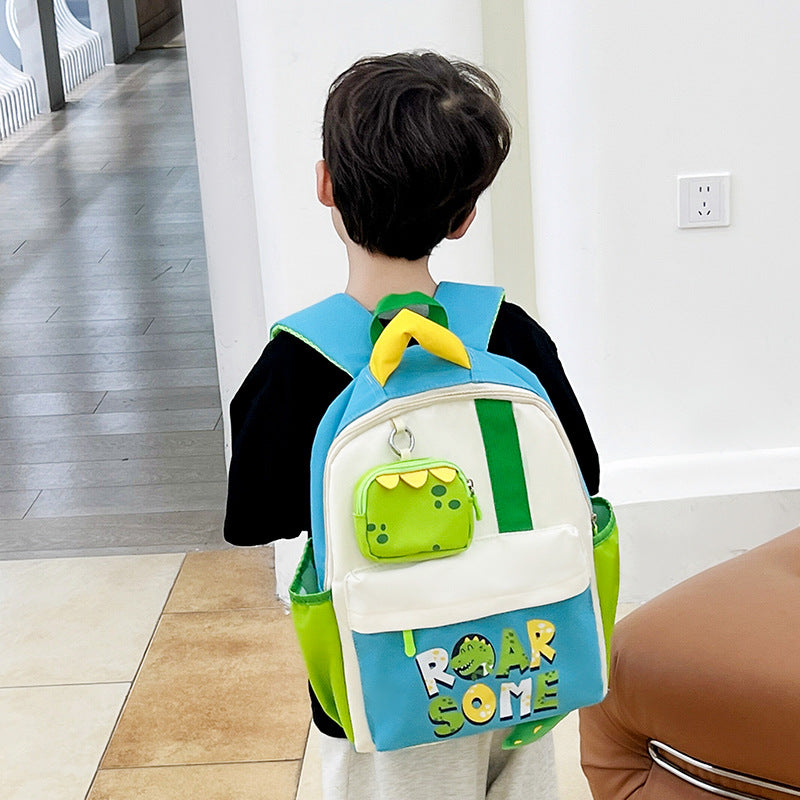 Children's Cartoon Cute Printed Boys Daily Matching Kindergarten School Bags