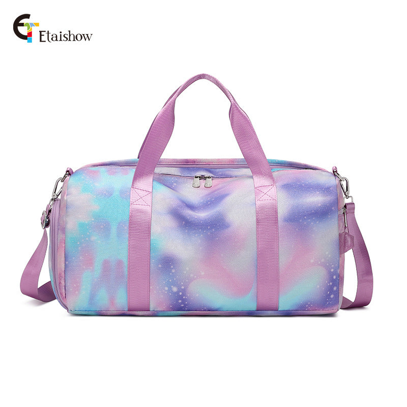 Women's Capacity Waterproof Iti Printing Swimming Sport Travel Bags