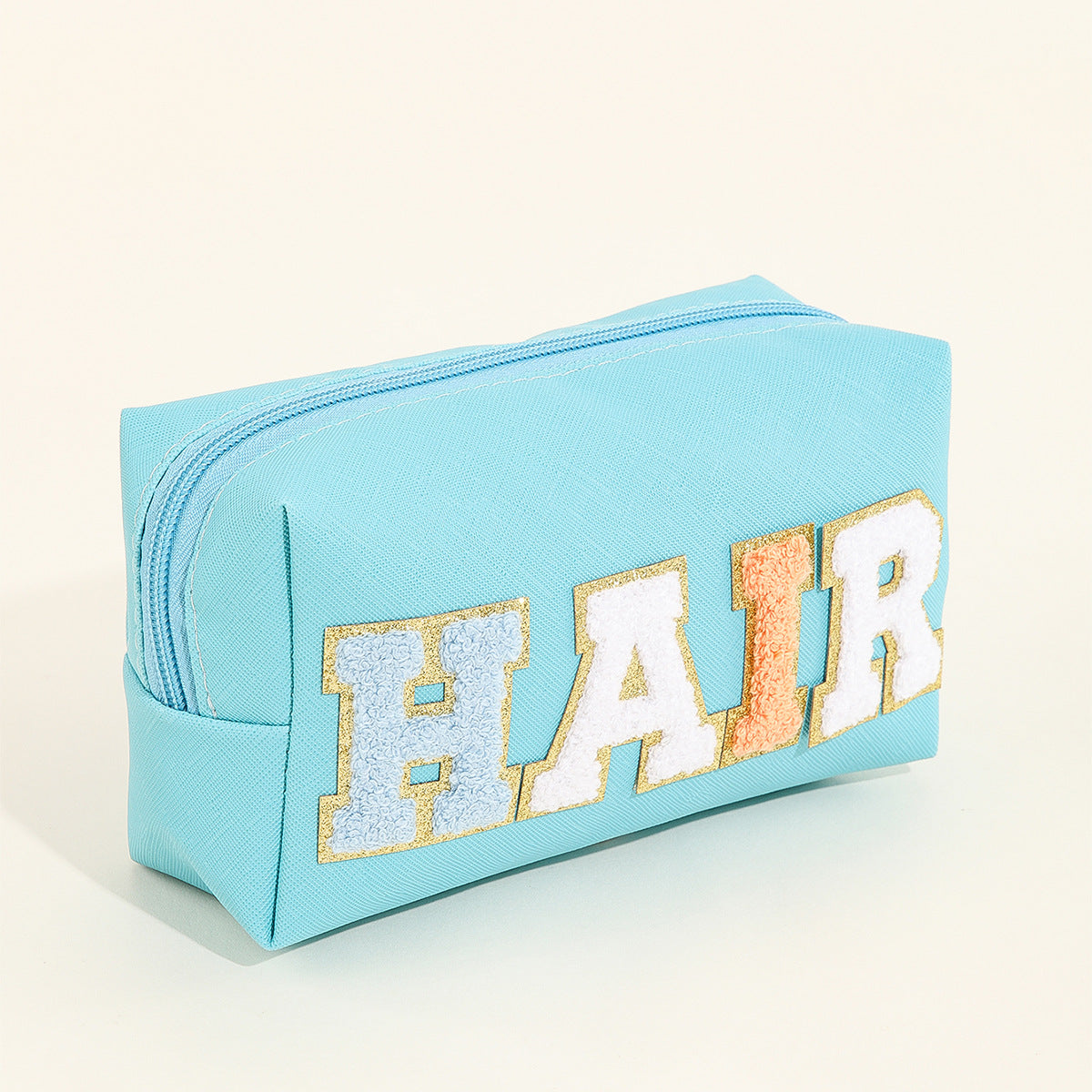 Embroidery Letter Sticker Embroidered Letters Cloth Waterproof Portable Cosmetic Bags