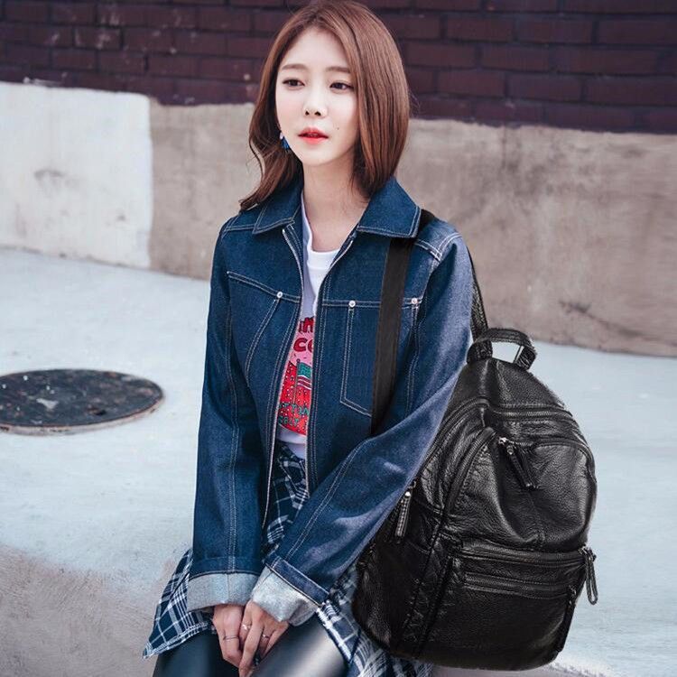 Women's Elegant Korean Fashionable Large Capacity Backpacks