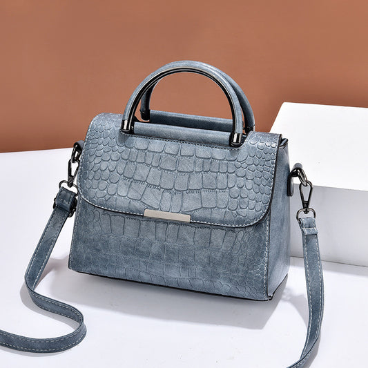 Women's Personality Stone Pattern Fashion Retro Large Shoulder Bags