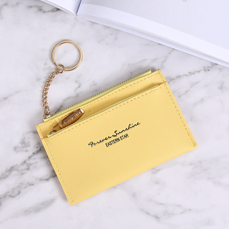 Women's Style Small Solid Color Simple Fresh Ladies Wallets