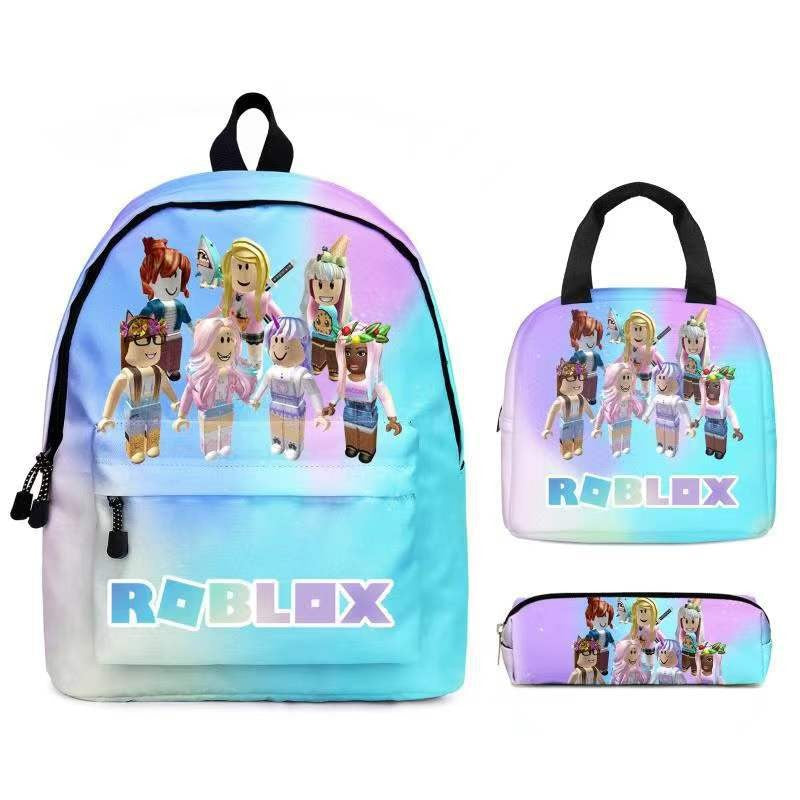 New Rob Two-piece Primary Anime Shoulders Elementary School Students' Schoolbags