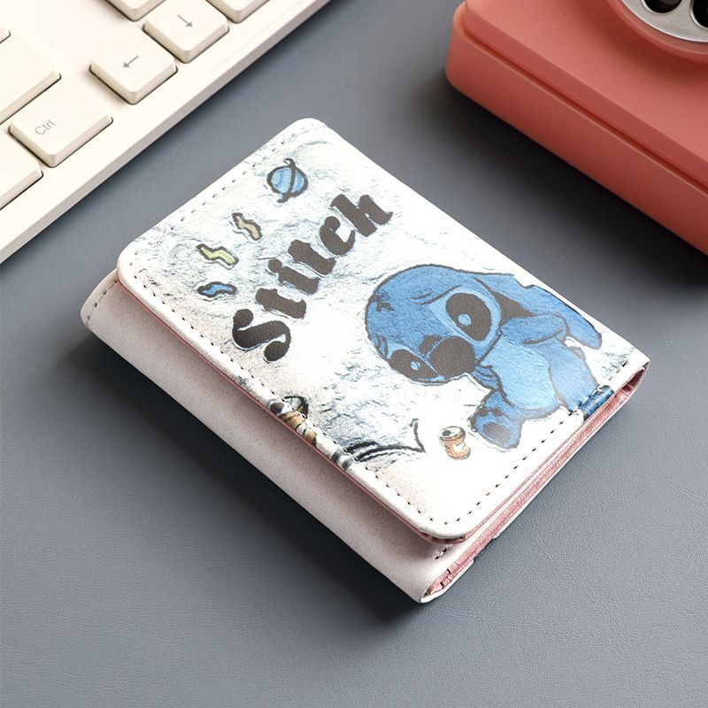 Stitch Short Cute Cartoon Anime Lady Ladies Wallets