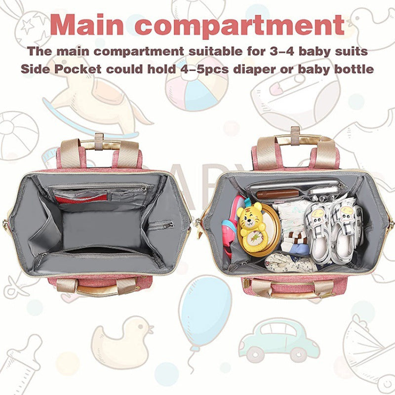 Comfortable Large Capacity Mummy Portable Diaper Bags