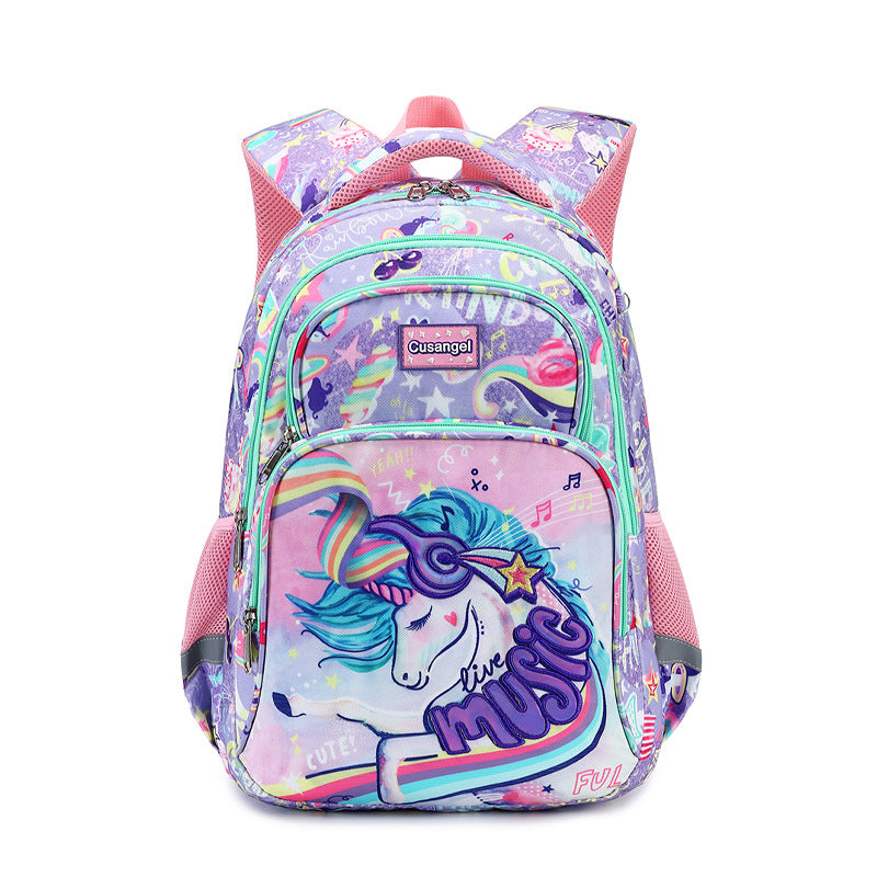 Women's & Children's & Primary To Six Levels Unicorn Elementary School Students' Schoolbags