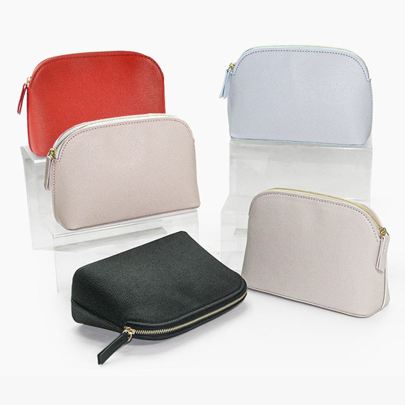 Solid Color Style Cute Good-looking Atmospheric Shell Waterproof Cosmetic Bags