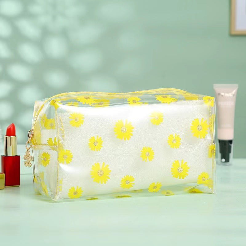 Large Capacity Personalized Striped Portable Storage Cosmetic Bags