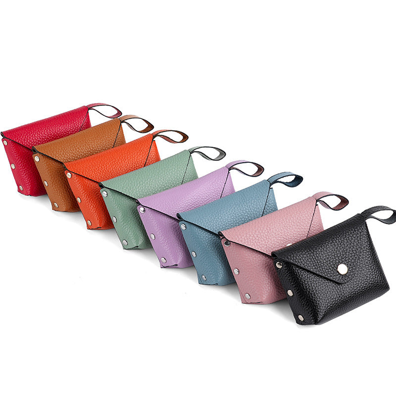 Women's Mini First Layer Cowhide Genuine Leather Coin Purses