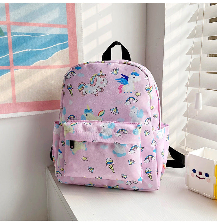 Children's Cute Korean Style Little Dinosaur Simple Children's Backpacks