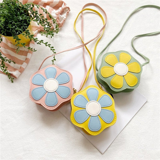 Children's Candy Color Cute Sunflower Creative Children's Shoulder Bags