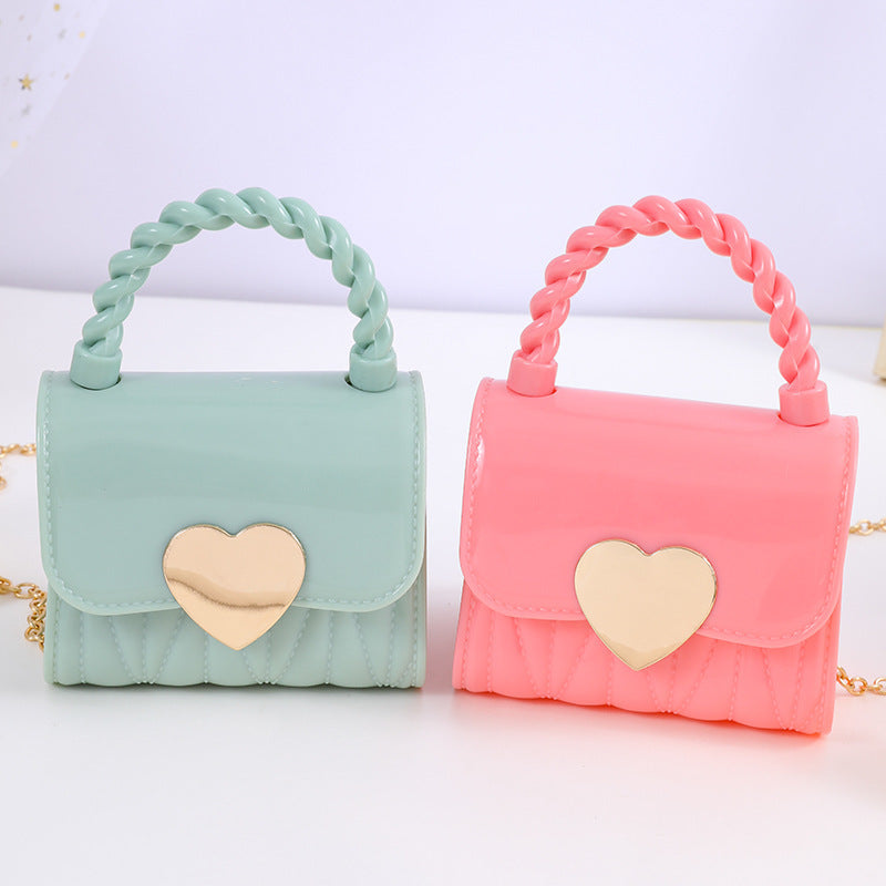 Children's Fashion Jelly Cute Little Chain Children's Shoulder Bags