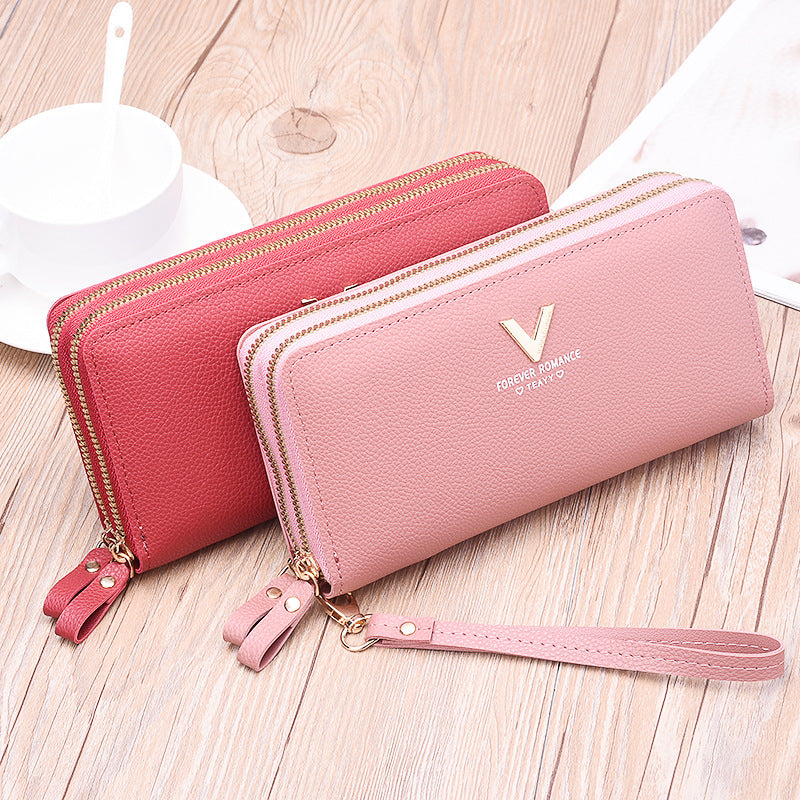 Women's New Long Simple Fashion Zipper Ladies Wallets