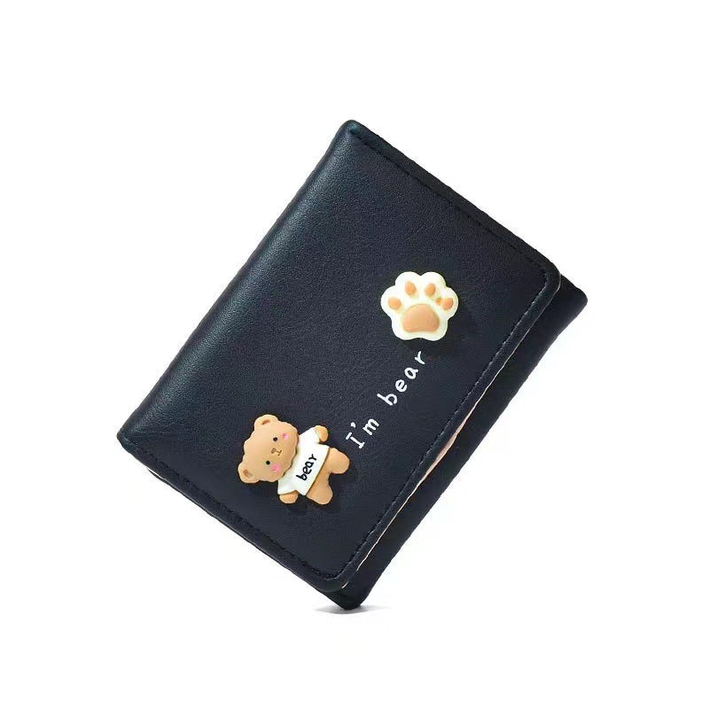 Women's Durable Korean Short Simple Clutch Purses