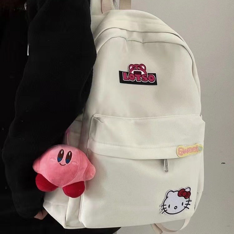 Capacity Soft Cute Hello Kitty Campus Backpacks