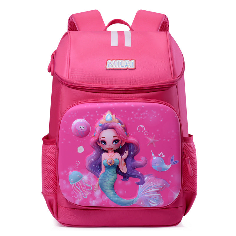 Children's Good-looking Cute Cartoon Mermaid Large Class Backpacks