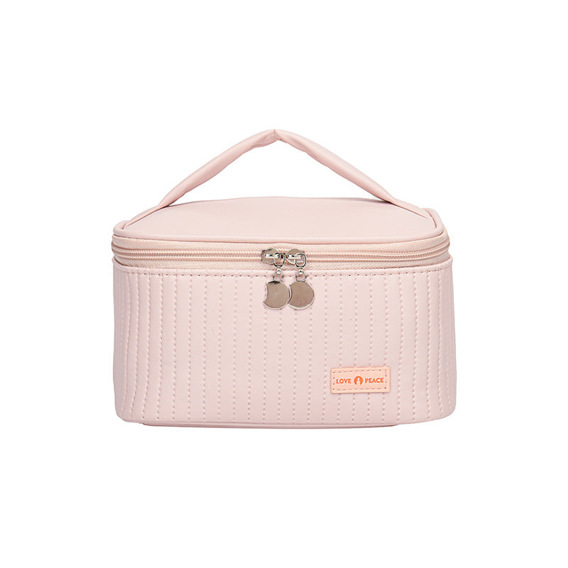 Fashion Open Lid With Storage Toiletries Cosmetic Bags