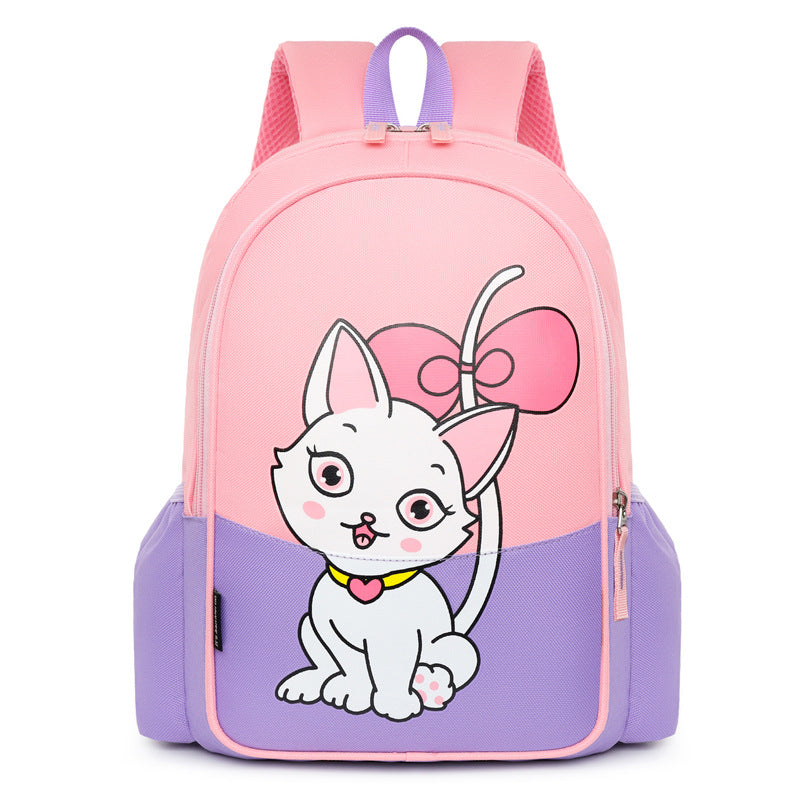 Children's Intermediate Classes Contrast Color Frog Kitten Kindergarten School Bags