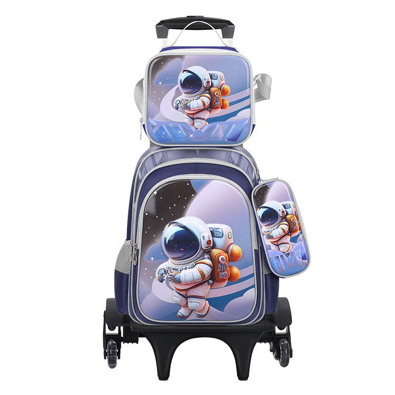 Cartoon Three-piece Detachable Film With Light Elementary School Students' Schoolbags