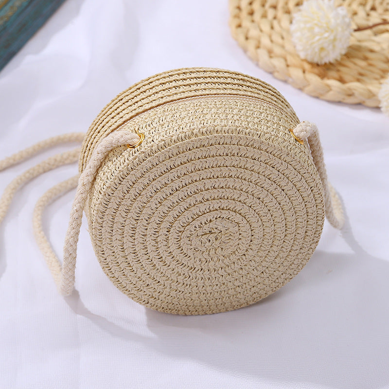 Children's Straw Little Boy Mini Hat Suit Children's Coin Purse