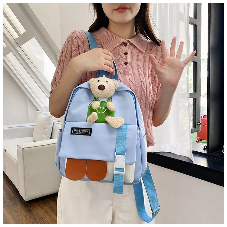 Children's Boys Cute Cartoon Plush Doll Bear Backpacks