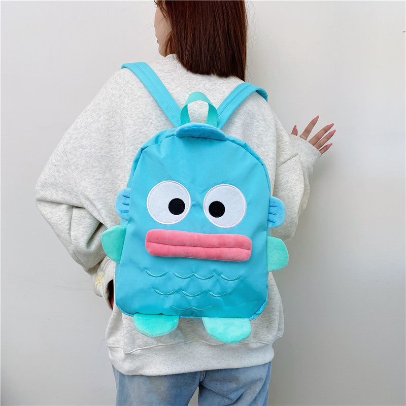 Children's Cute Cartoon Anime Large Capacity Ugly Children's Backpacks