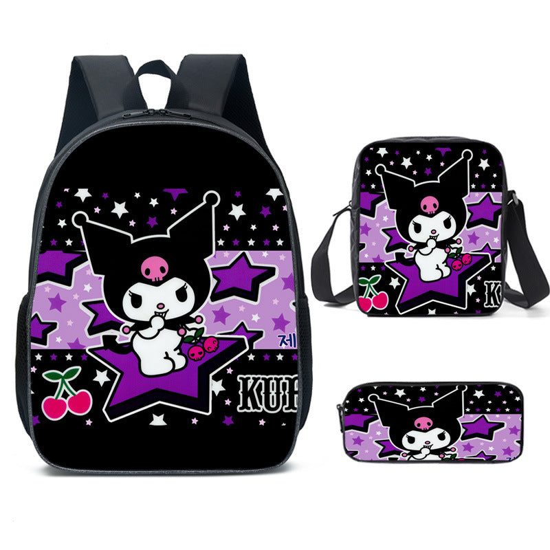 Children's Unique Cartoon Clow Three-piece Set Elementary School Students' Schoolbags